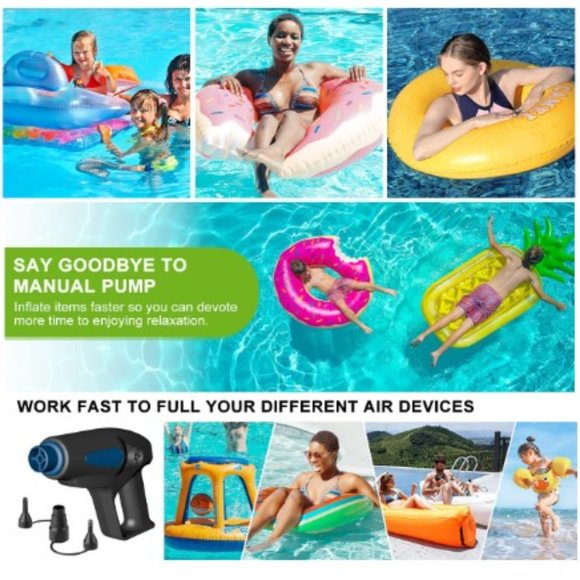 Quick-Fill Electric Air Pump - 2-Way Inflator/Deflator - Compact/ Lightweight - Picture 8 of 11